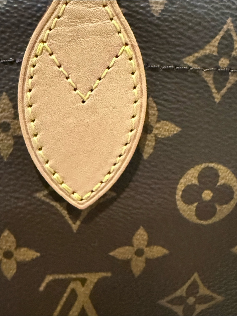 Louis Vuitton Monogram Canvas Tote with Natural Vachetta Straps - Picture 6 of 14